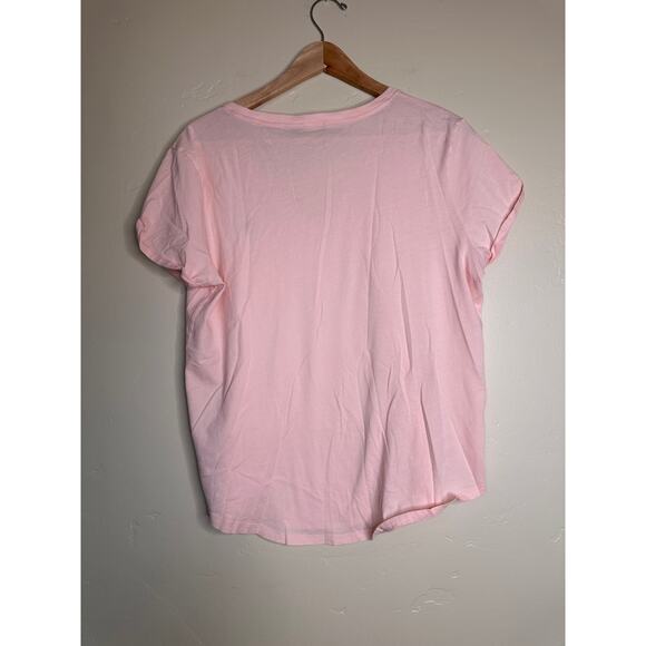 Light Pink Ralph Lauren V-Neck Polo Tee - Picture 4 of 4